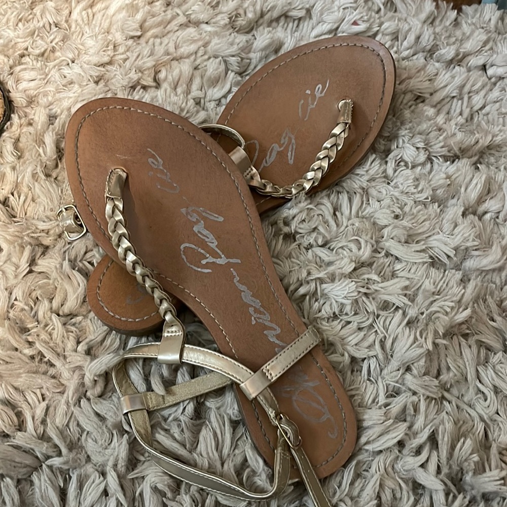 Gold sandals